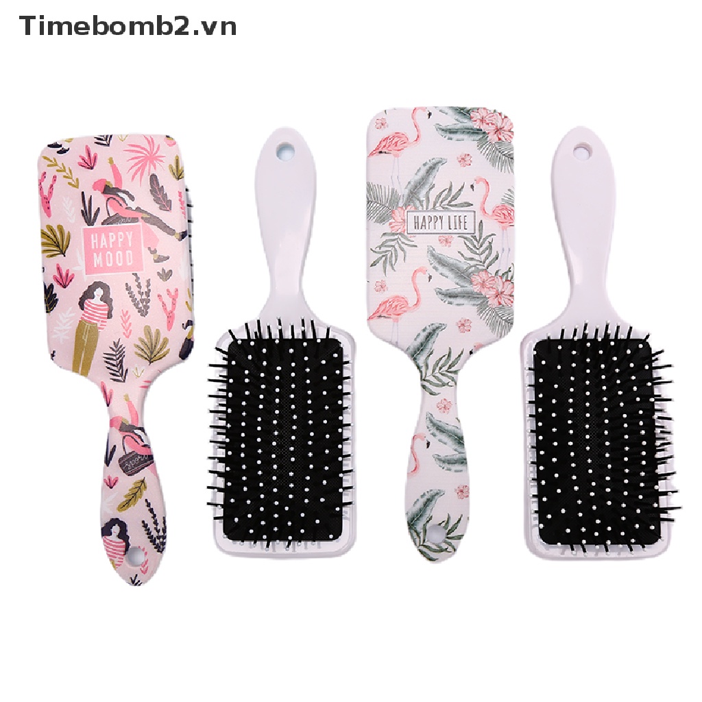 (Hàng Mới Về) Bộ 2 Lược Chải Tóc Ướt / Khô Chống Tĩnh Điện Hình Động Vật Dễ Thương