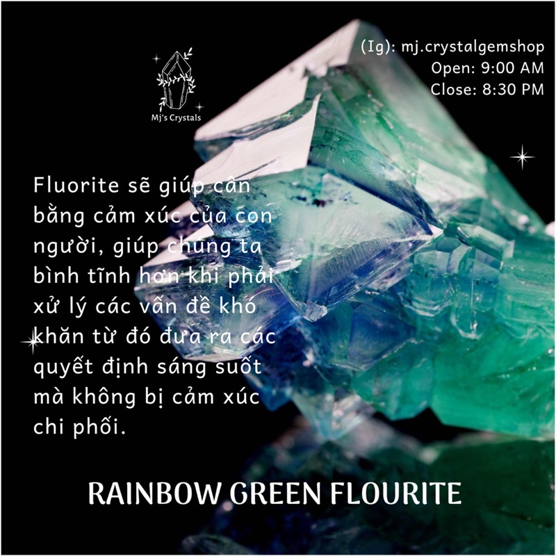 Đá thô Rainbow Fluorite Brazil đẹp, sưu tầm, làm handmade, reiki, thanh tẩy, thiền định