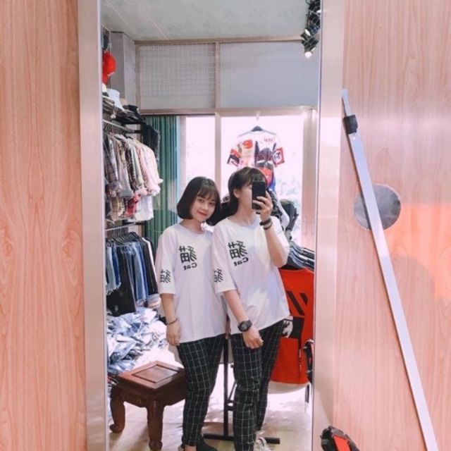 Quần baggy kẻ caro HS
