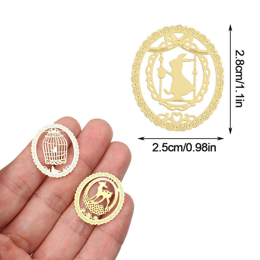 PINEVN Thẻ Đánh Dấu Trang Sách Mini Bằng Kim Loại Sáng Tạo