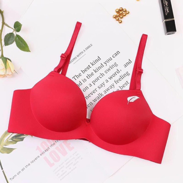 Áo lót nữ su đúc không gọng nâng ngực hình chiếc Lá đệm bàn tay A01