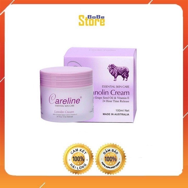 Kem nhau thai cừu Úc Careline Lanolin Cream 100ml