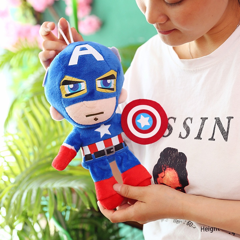 Gấu Bông Siêu Anh Hùng Đáng yêu Cho Bé Marvel Avengers Người Sắt Nhện nhân Batman Captain America Iron Man Spiderman.