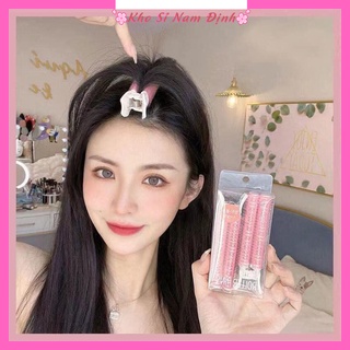 [Mã 2611THTRANG100K hoàn 10% xu đơn 99K] Kẹp phồng chân tóc mái tự dính lô Tóc Mái lô Uốn mái thưa hot Hàn Quốc
