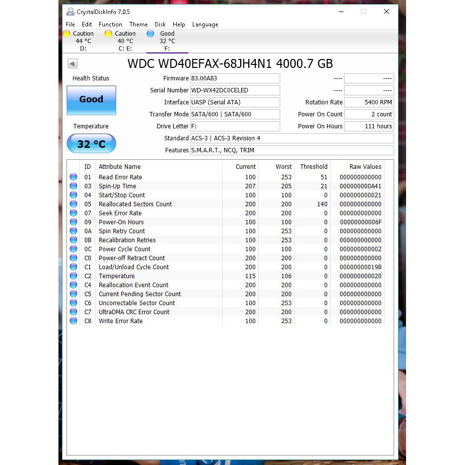 HDD 4TB RED 256M Cache chuyên dụng cho Nas và Sever | WebRaoVat - webraovat.net.vn