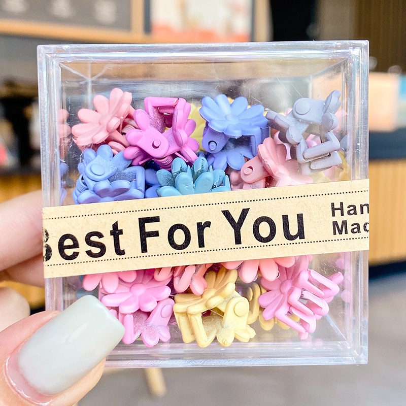 Set 36 Kẹp Tóc Hình Vương Miện Bằng Acrylic Dễ Thương Cho Bé Gái