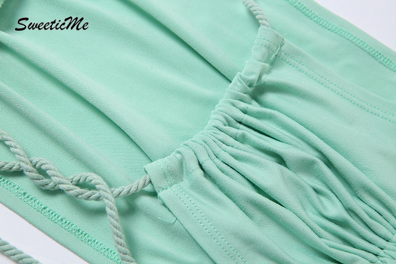 SweeticMe Women's 2021 New Design Neck Halter Straps Slim Sexy Umbilical Vest Women | BigBuy360 - bigbuy360.vn