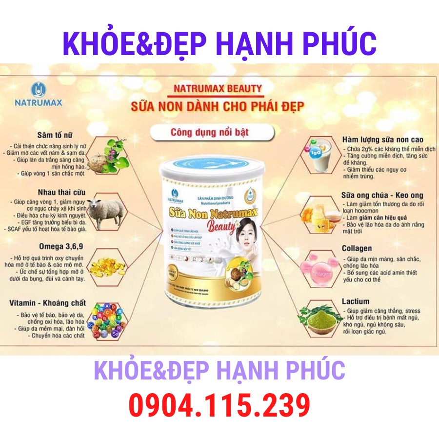 Sữa non natrumax hỗ trợ làm đẹp – 800 gr/hộp