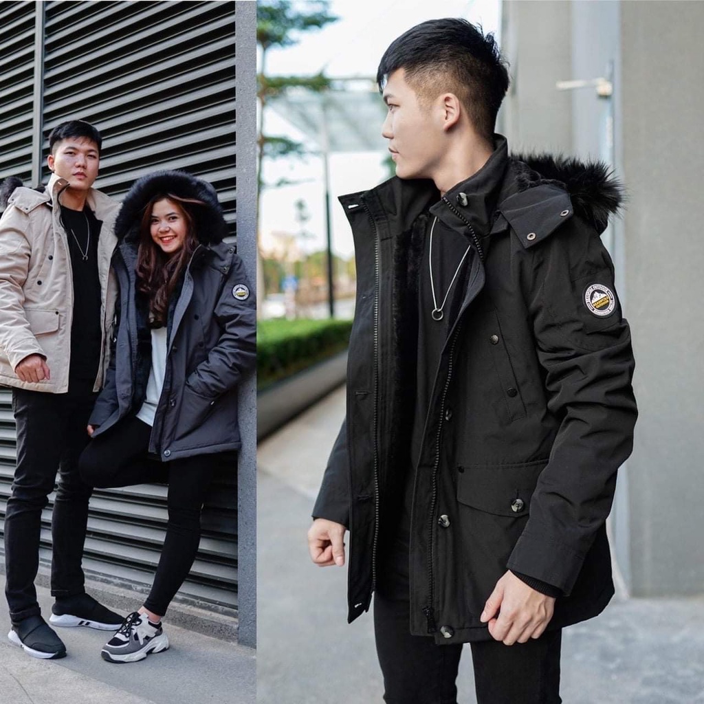 Áo khoác mùa đông basic nam nữ unisex thời trang lót lông cừu cao cấp siêu dày