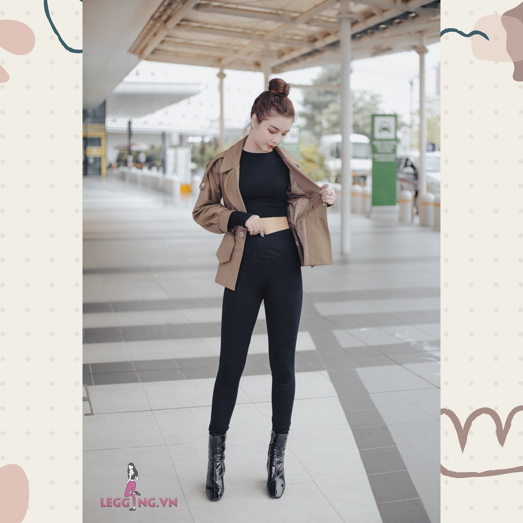 Quần Legging Nữ Cạp Cao Cotton Mềm Nâng Mông Gọn Eo Dài Chân [Video Mẫu Mặc + Ảnh Thật] | BigBuy360 - bigbuy360.vn