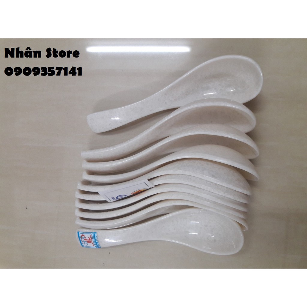 Muỗng ăn súp, chè, canh  được các cửa hàng đồ ăn yêu thích Ms 25 màu vân đá
