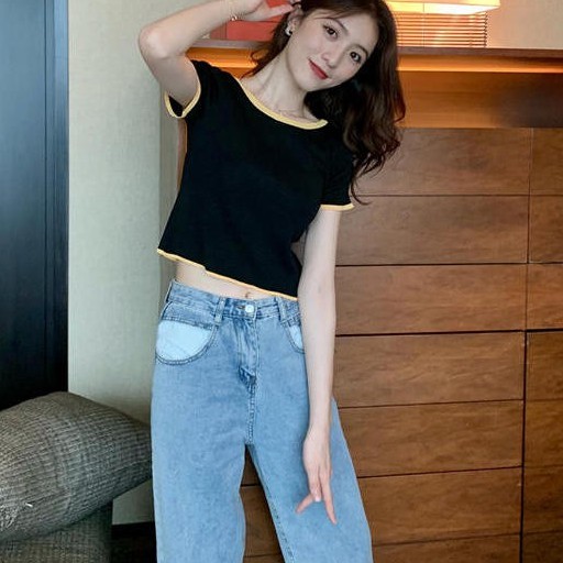 [Hàng có sẵn] Áo croptop len nữ Ulzzang Quảng Châu ALC16