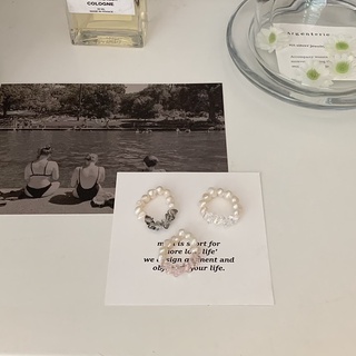 Nhẫn hạt sang trọng Modleaf Pearl beads ring Hàn Quốc