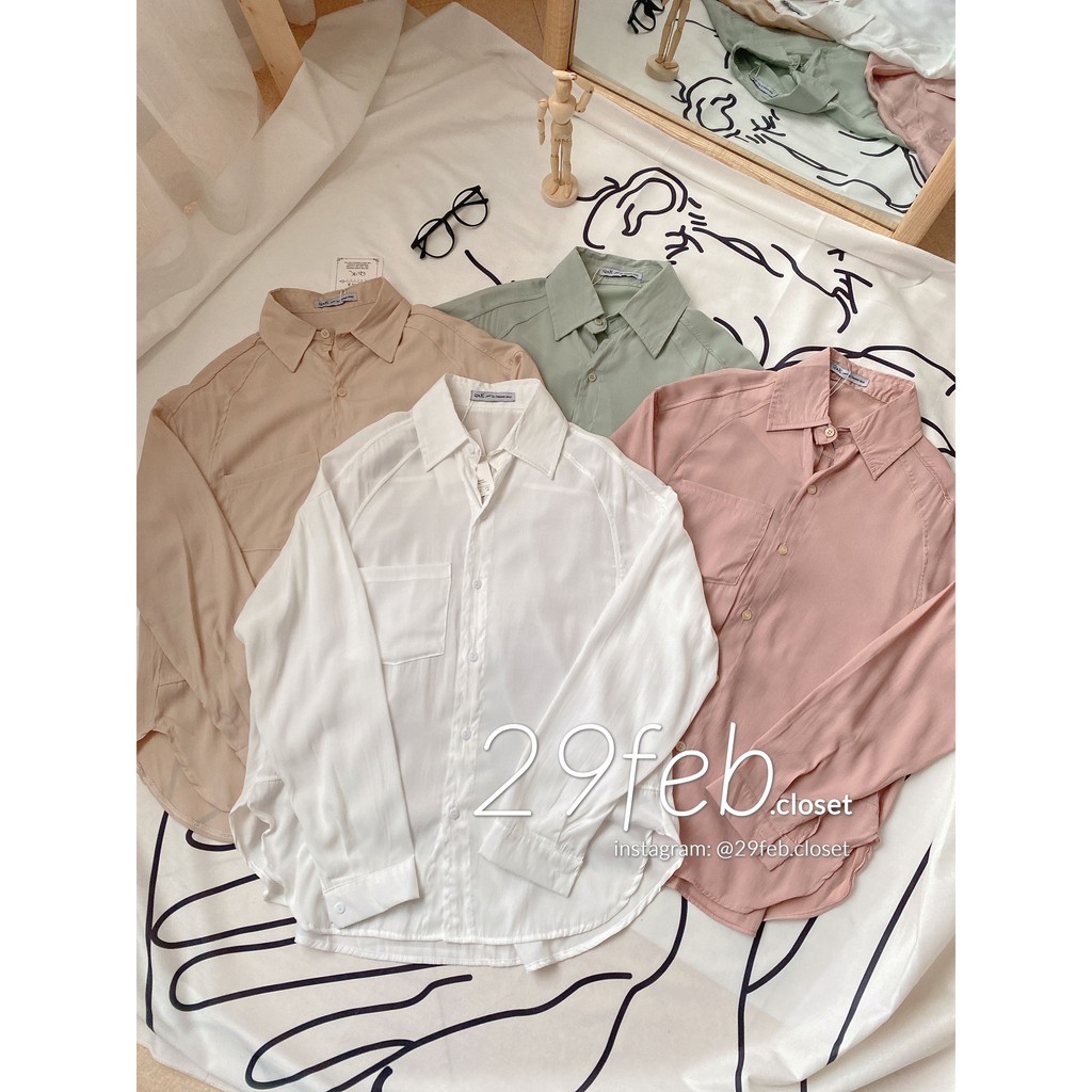 Áo sơ mi lụa tăm (Ảnh thật) | BigBuy360 - bigbuy360.vn