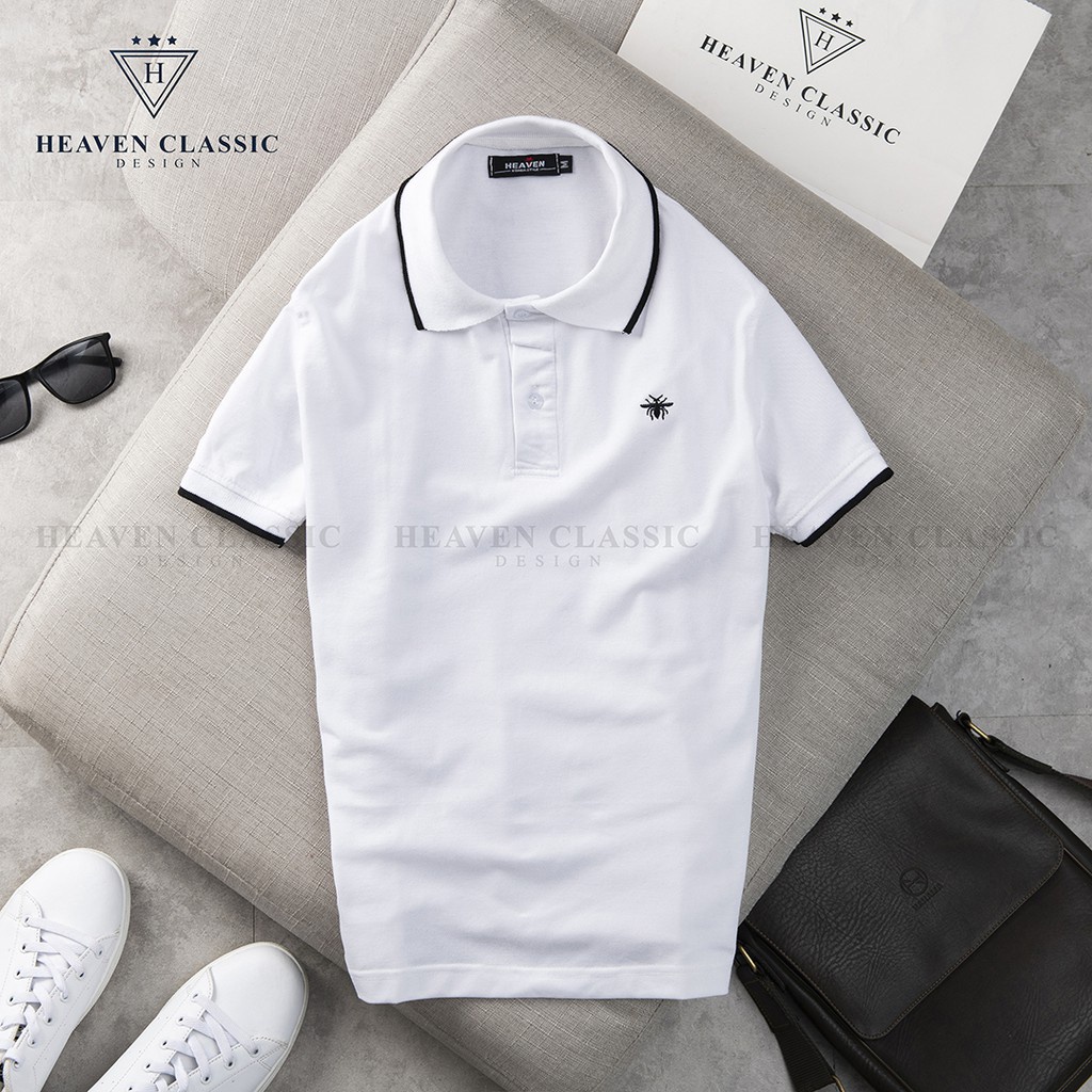 ⚡Áo Polo Nam thêu ong ⚡ 2 màu cực đẹp, hàng chính hãng Heaven