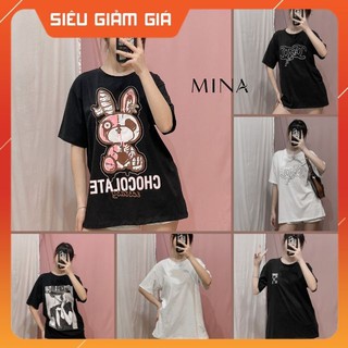 [9 MẪU HOT HIT] Áo thun nữ form rộng/ áo phông nữ in họa tiết độc đáo phong cách ullzang