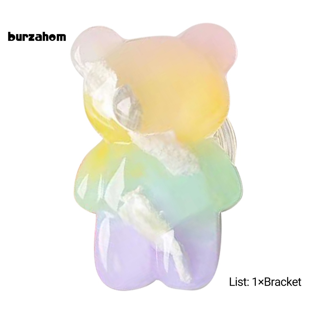 Giá Đỡ Điện Thoại Hình Gấu Bằng Nhựa Màu Gradient