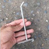 Móc cài lưới sắt vuông 15cm - Móc treo hàng siêu thị 15cm