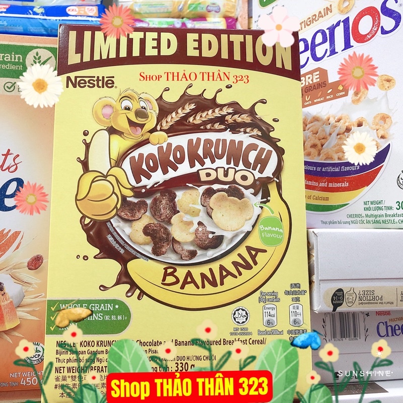 Date T12/2022- BÁNH ĂN SÁNG Nestle KoKoKrunch - Ngũ Cốc Dinh Dưỡng 330gram