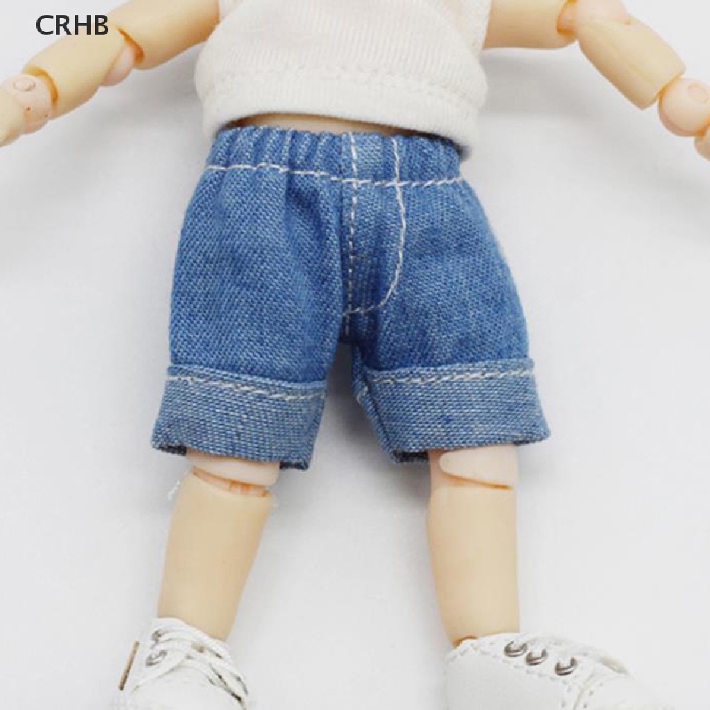 Quần Jeans Ngắn Cho Búp Bê OB11 Tỉ Lệ 1 / 12 Mới