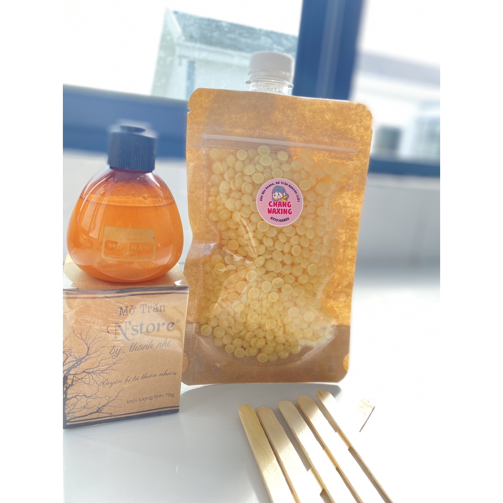 COMBO 100GR SÁP WAX LÔNG BEANS VÀ MỠ TRĂN NSTORE