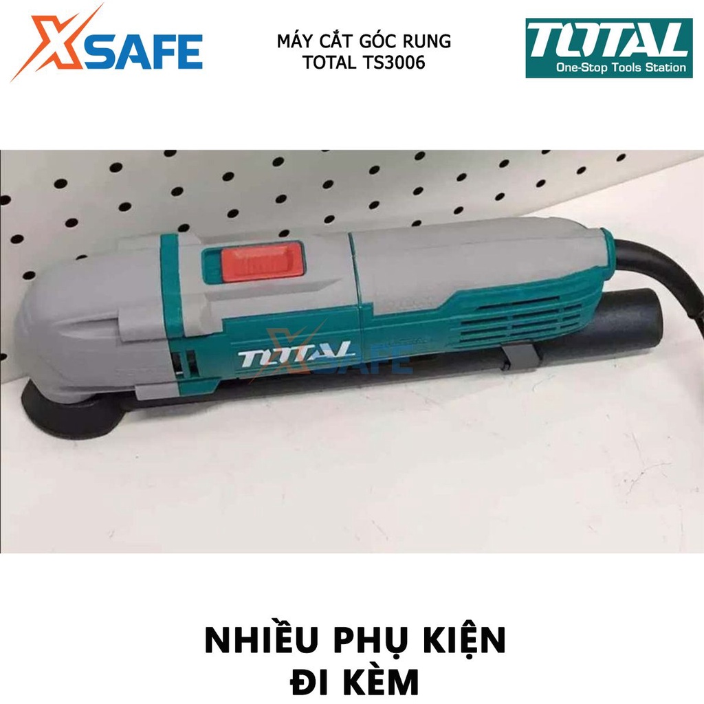 Máy cắt gọc đa năng TOTAL TS3006 Máy cưa cầm tay 300W, tốc độ không tải 10000-20000r/ph kèm phụ kiện lưỡi cắt, giấy nhám