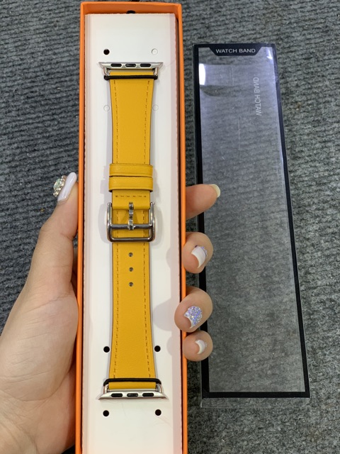 Dây DA màu vàng cực hot dành cho Apple watch