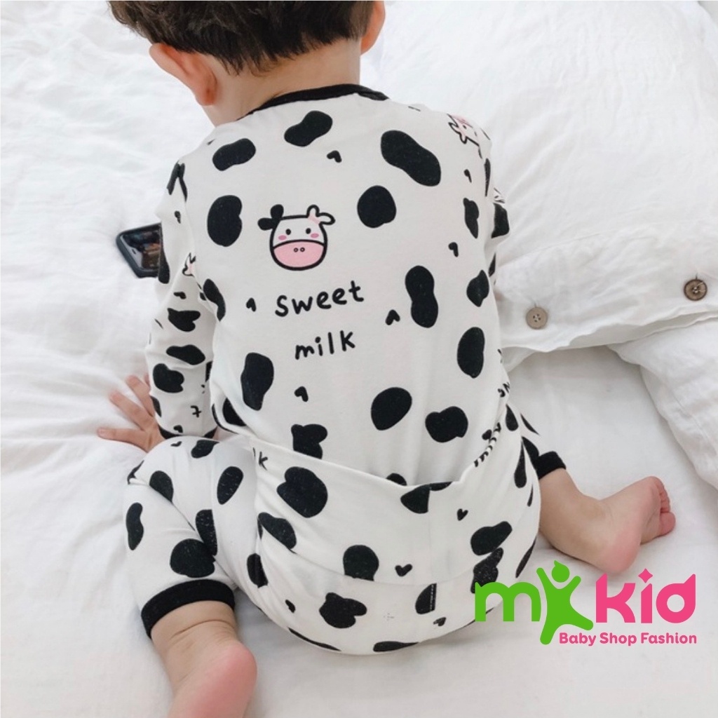 Bộ Thu Đông Dài Tay Cho Bé Bộ Cotton Dài Tay Minky Mom Cho Bé Trai Bé Gái Với Họa Tiết Siêu Dễ Thương