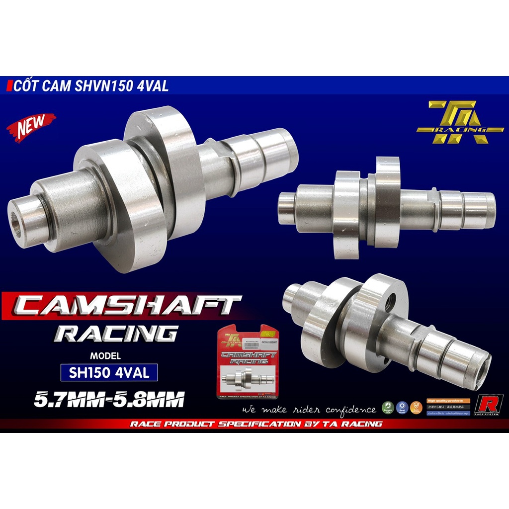 Cốt Cam xe SH 150 ( SH VN ) 4 val 5ly7 5ly8 chính hãng TA Racing
