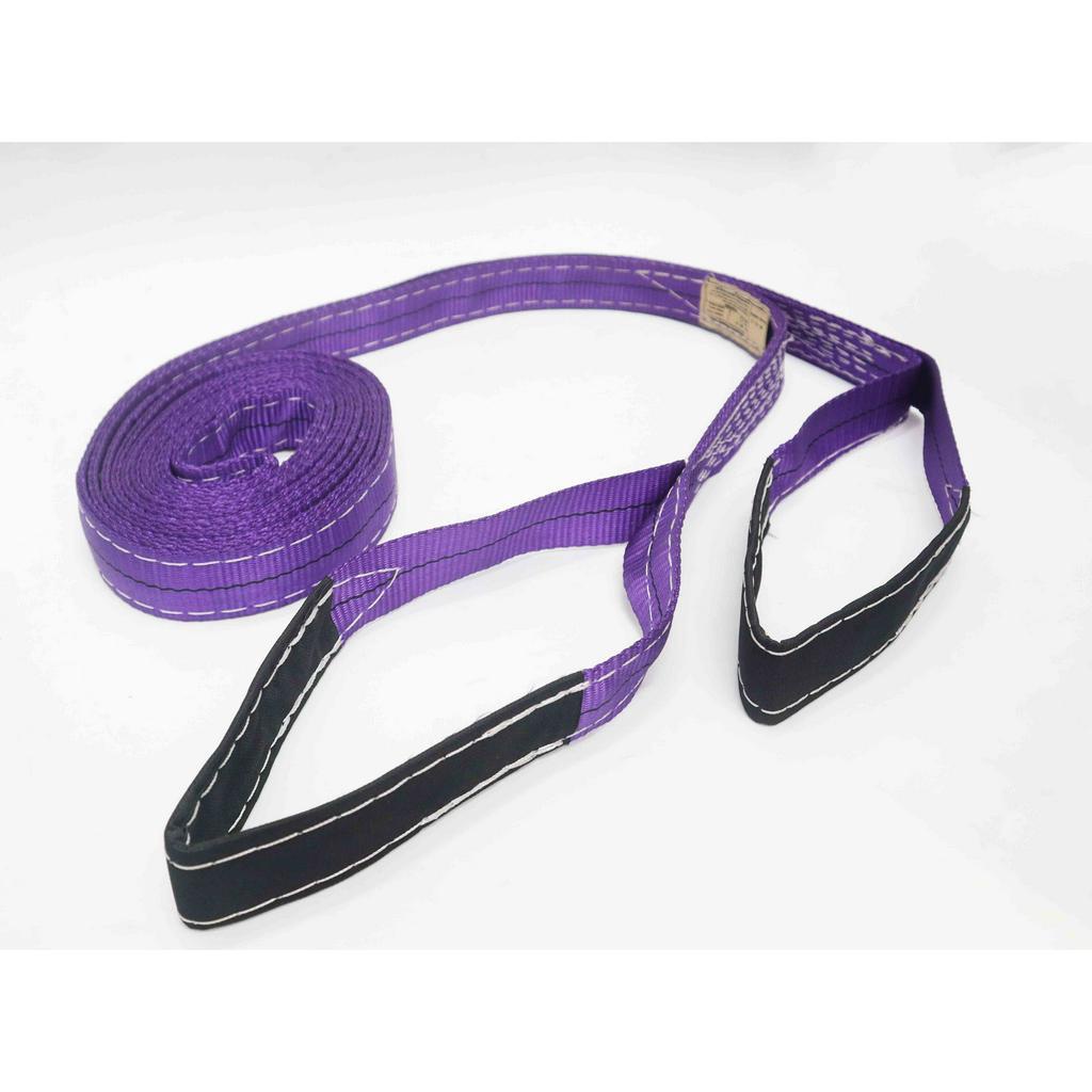 Dây cáp vải cẩu hàng, dây bẹ 1 tấn, dây cẩu 1 tấn - Bản rộng 38mm - Nhiều kích thước 1 - 12m, SF 5:1