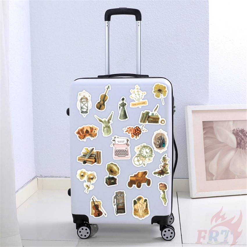 ❉ Thời Phục Hưng. Sticker Dán Trang Trí Phong Cách Retro Nghệ Thuật 03 ❉ Bộ 60 Miếng Dán Chống Thấm Nước Họa Tiết Vẽ Nguệch Ngoạc Thời