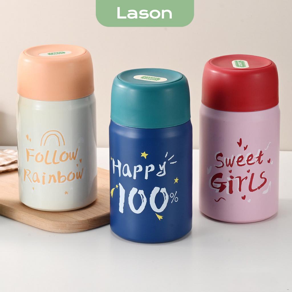 Hộp ủ cháo giữ nhiệt Lason Happy 800ml cho bé, hộp đựng canh giữ nhiệt HC-GN00522