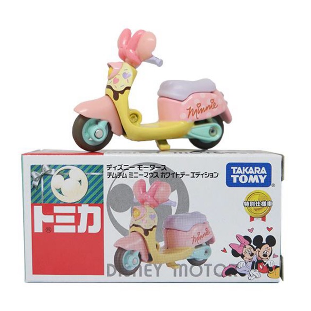 Xe mô hình Disney Tomica Motors Minnie Mouse Valentine