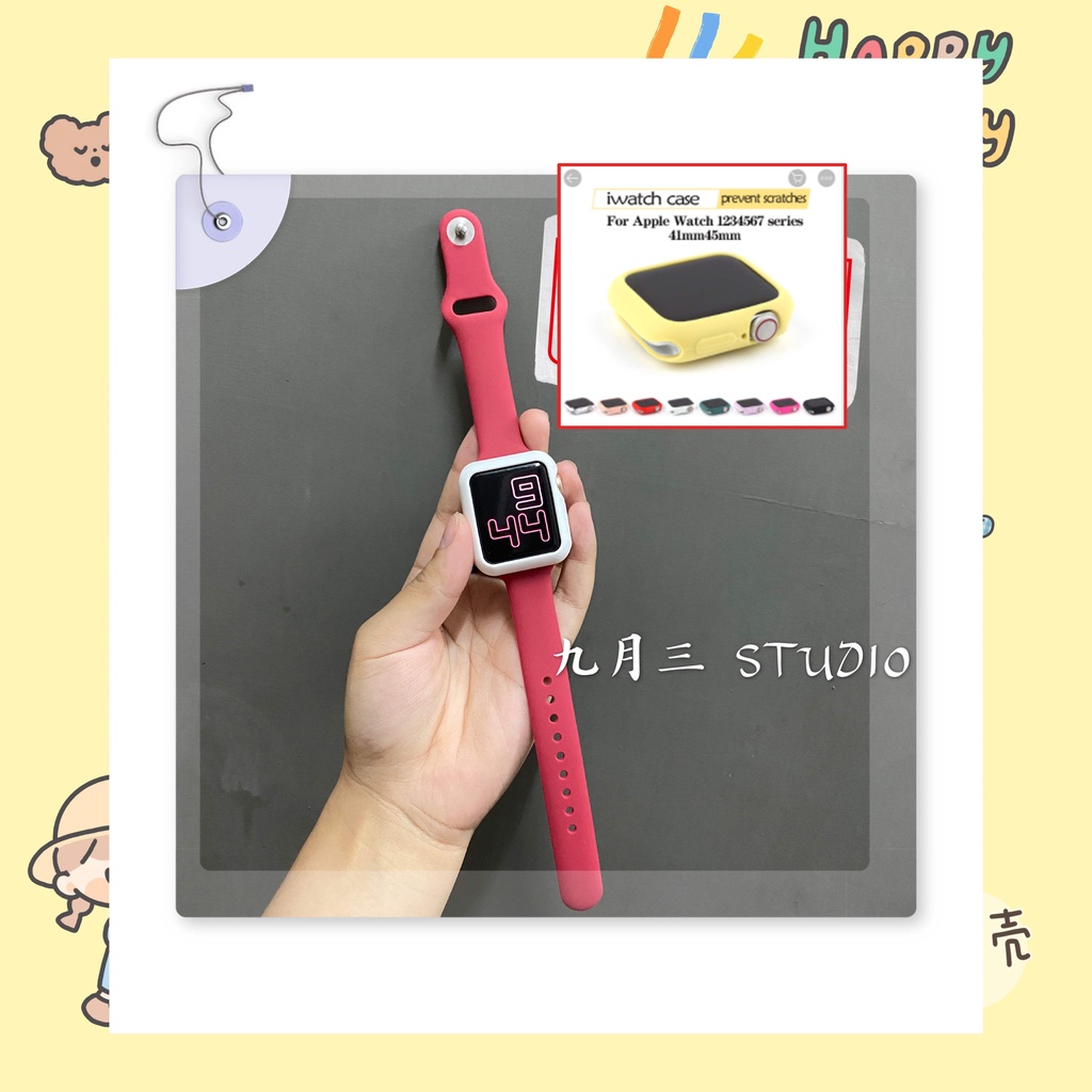 Dây Đeo Silicon Mỏng Vừa Vặn Cho Đồng Hồ Thông Minh Apple Watch 6 5 4 3 2 1