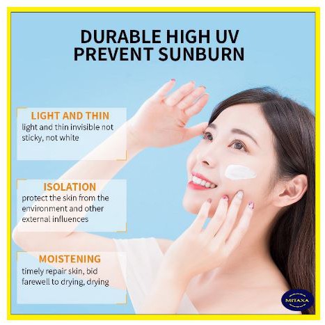 Kem chống nắng Sun Block bảo vệ da chống tia bức xạ UVA UVB