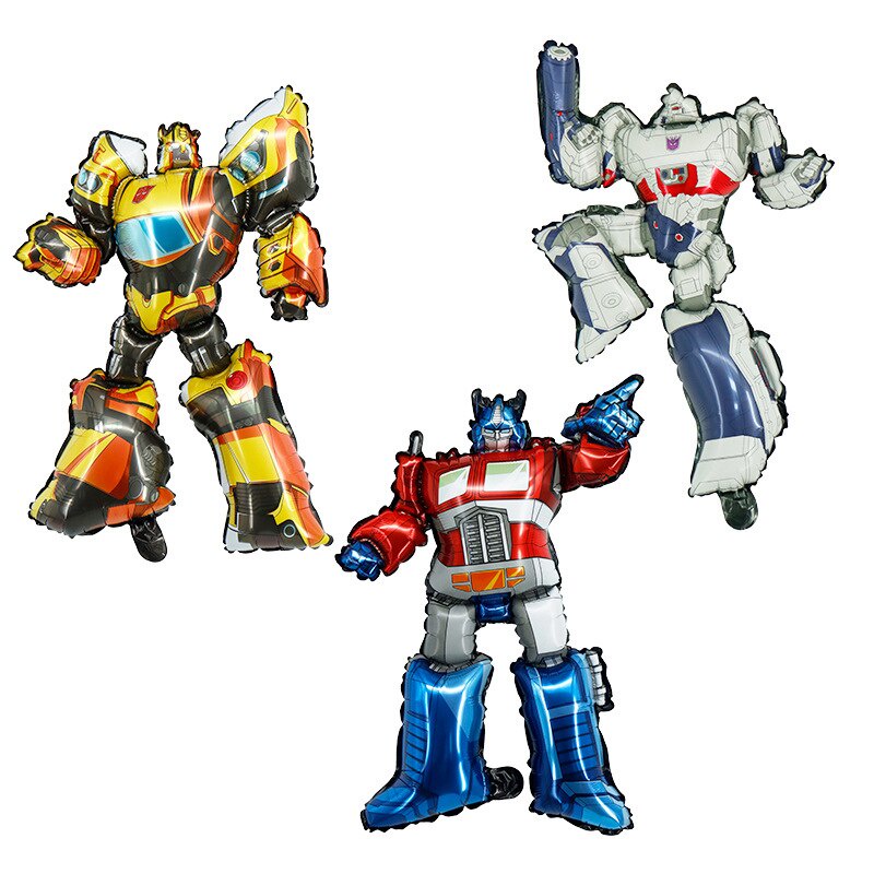 Transformers Bong Bóng Giấy Bạc Hình Optimus Prime Hornet Trang Trí Tiệc Sinh Nhật Cho Bé Trai
