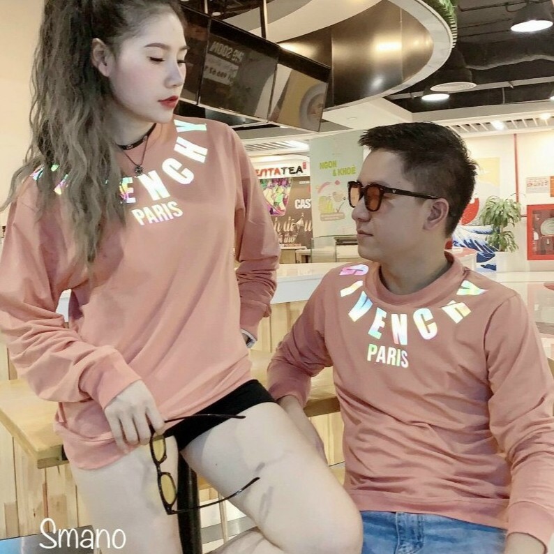 Áo thun nam nữ dài tay chữ Given.Chy phản quang vòng cổ 7 màu đa sắc ( siêu đẹp và thêm ảnh thật ạ ) | BigBuy360 - bigbuy360.vn