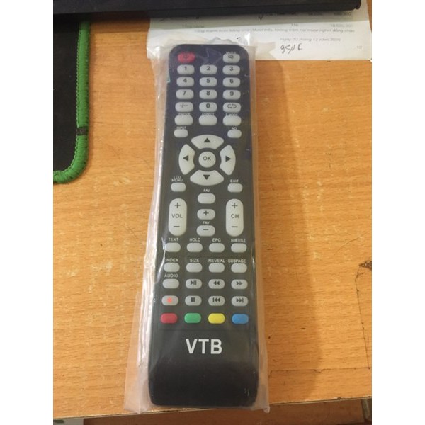 Điều khiển đầu thu VTB ,Remote đầu truyển hình kỹ thuật số VTB loại tốt tặng kèm pin