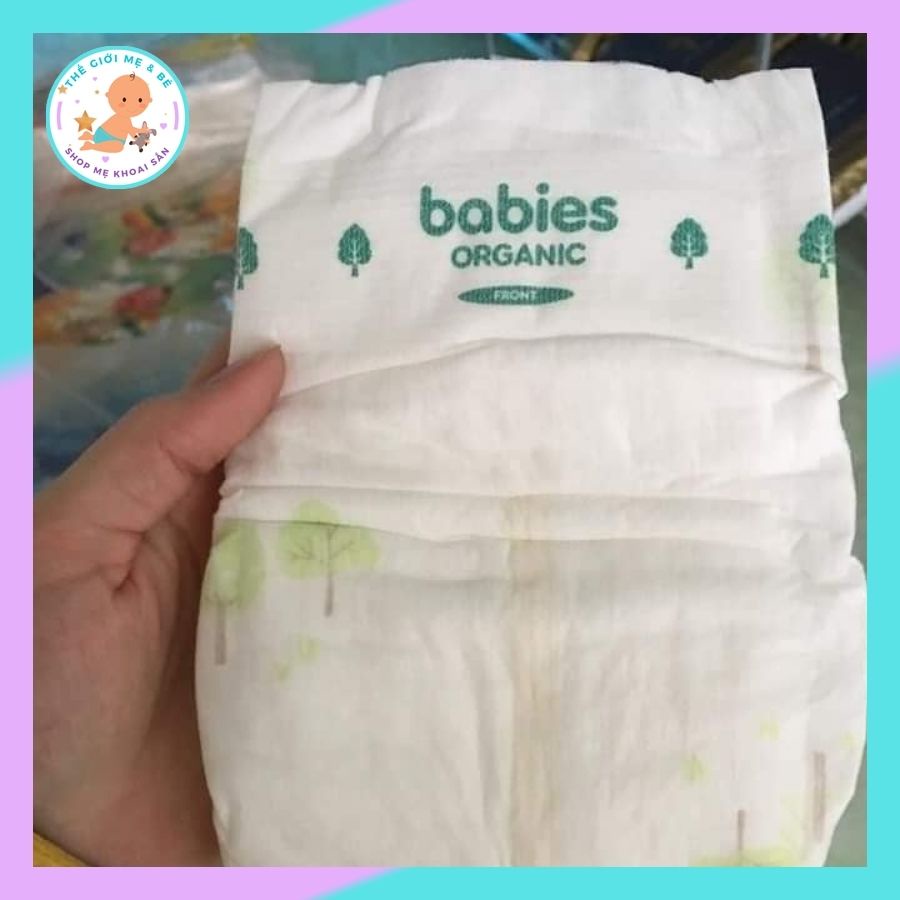 (MUA BỈM TẶNG QUÀ ) Combo 6 Bịch Tã Bỉm Dán/Quần Babies Organic SIZE S66/M56/L46/M54/L50/XL46/XXL40