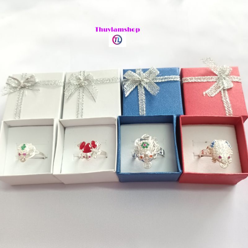Nhẫn nữ cóc tài lộc bạc 925 vĩnh viễn bảo hành