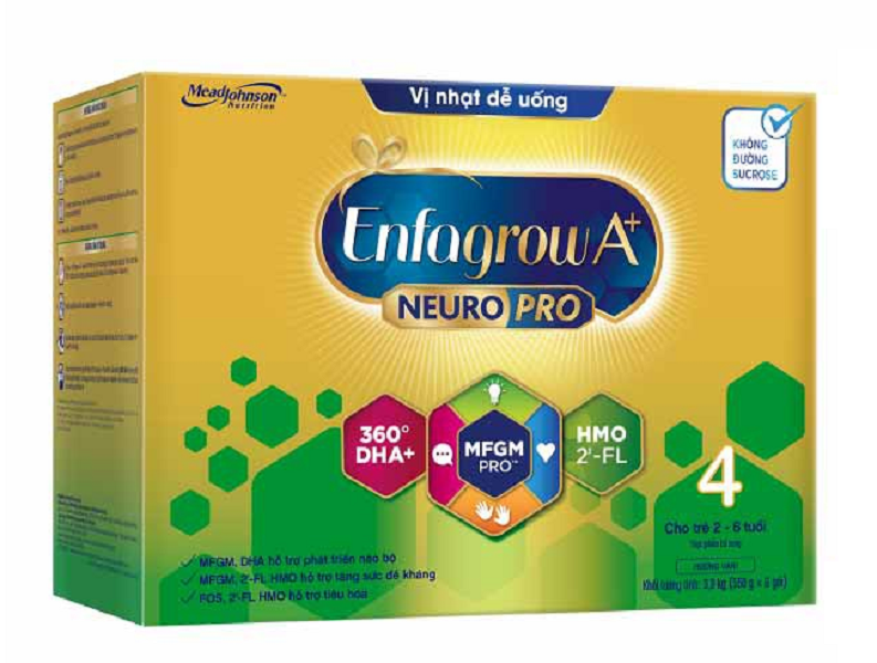 Sữa bột Enfagrow A+ Neuropro 4 - FL HMO Vị Nhạt Dễ Uống – 3.3kg