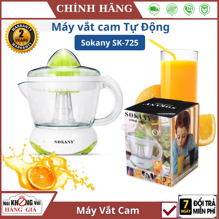 [Mã ELHA22 giảm 5% đơn 300K] Máy vắt cam tự động đa năng SOKANY - Thương hiệu nhật bản , bảo hành 2 năm