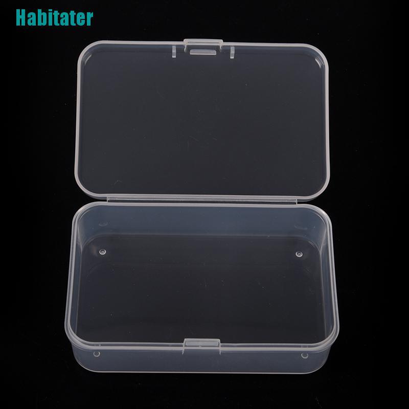 1 Hộp Nhựa Trong Suốt Có Nắp Đậy Đựng Đồ Dùng Tiện Lợi