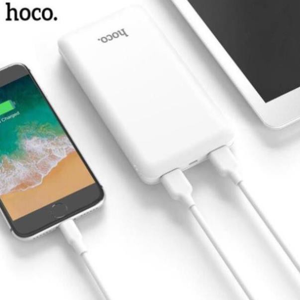 Pin sạc dự phòng hoco J26 chính hãng dung lượng 10.000 mAh sạc nhanh 2 cổng sạc - Có đèn LED báo sạc thông minh