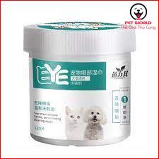 khăn lau nước mắt cho chó và mèo