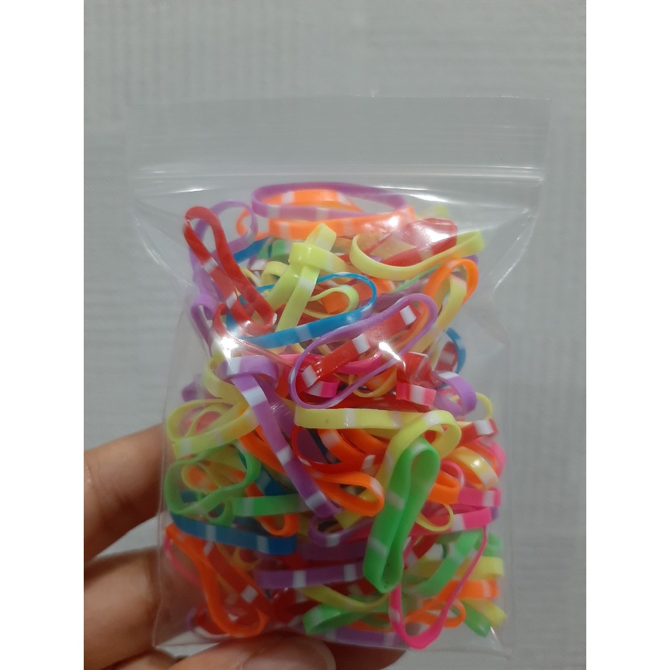 1 Túi Zip Cột Tóc Cao Su Co Giãn Size Trung