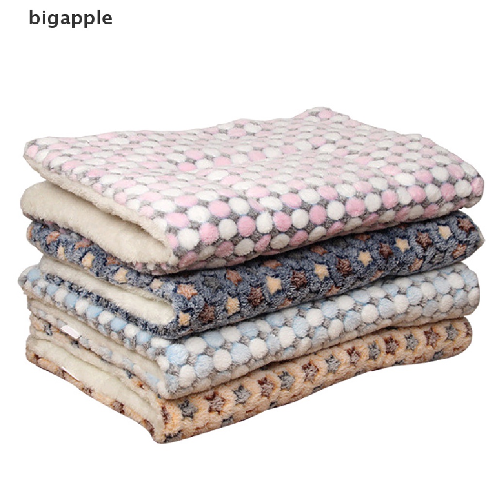 bigapple Dog Bed Pet Cushion Blanket Soft Fleece Cat Cushion Puppy Sofa Mat Pads winter RDG