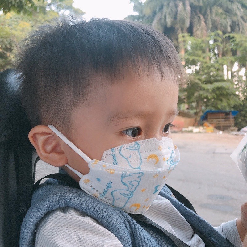 Combo 50 chiếc khẩu trang 4D Huy Bảo Mask cho bé 0-3 tuổi