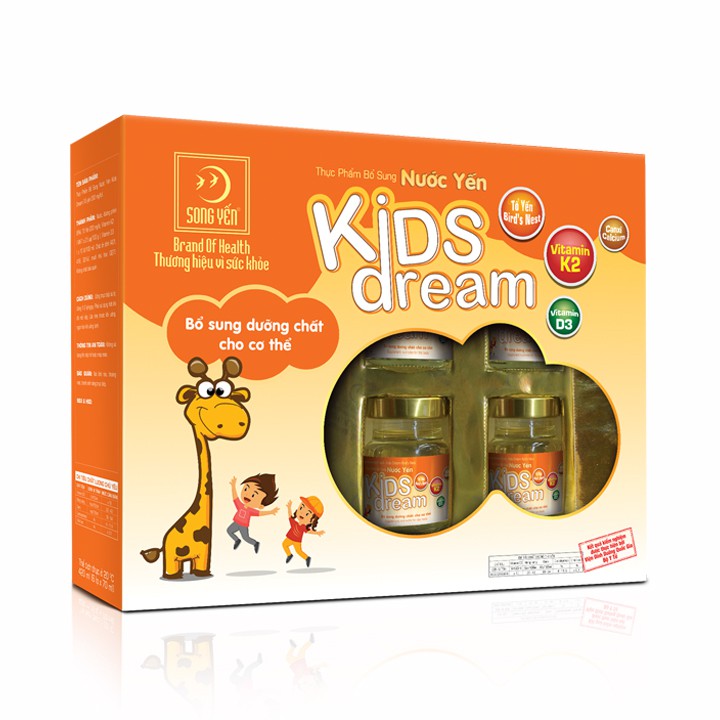 Nước Yến Dành Cho Trẻ Em Kids Dream - Yến Sào Song Yến (Lốc 6 Lọ x 70ml)