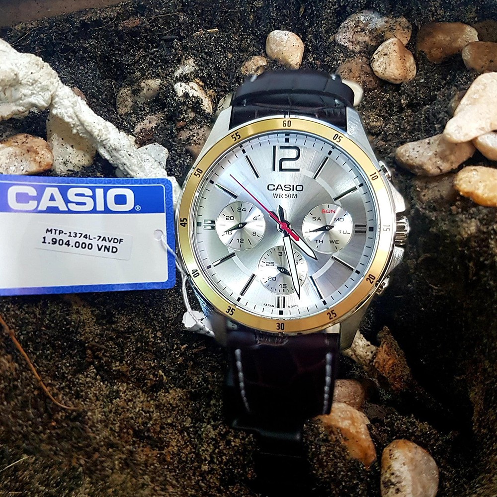 [STANDARD] Đồng Hồ Nam Casio chính hãng Anh Khuê MTP-1374L-7AVDF nam tính